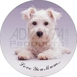 West Highland Terrier Mothers Sentiment Gifts Fridge Ma