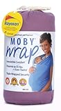 Moby Wrap UV SPF 50+ 100% Cotton Baby Carrier, Wisteria