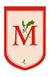 Monogram Holiday Garden Size Flag - M Monogram Holiday Garden Size Flag - M