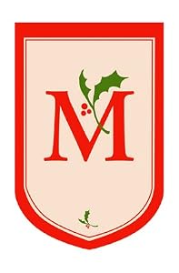 Monogram Holiday Garden Size Flag - M