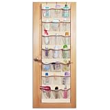 DAZZ42-PocketOver-the-DoorOrganizer,NaturalCanvas