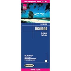 Thailand 1 : 1 200 000: Exakte H�henlinien, H�henschichten-Relief, GPS-tauglich durch Gradnetz, klassifiziertes Stra�ennetz, ausf�hrlicher Ortsindex