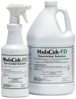 Mada Medical MadaCide-FD Fast Drying Surface Disinfectant Germicidal Cleaner Gallon Jug &amp; 32 oz Spray Bottle Bundle
