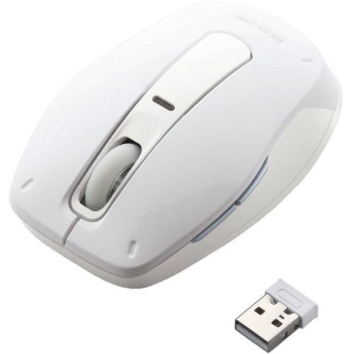 ELECOM フライングスクロール無線レーザーマウス USB FW2シリーズ 5ボタン ホワイト M-FW2DLWH