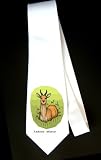 Party Decoration Necktie with africa, gazelle, deer, sit, redunca, ram, behor, reedbuck, antelope, animal, horns