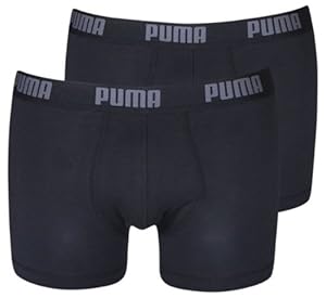 PUMA Herren BASIC Boxer Boxershort Unterhose 4er Pack schwarz/schwarz/schwarz/schwarz 200 - L
