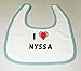 Baby Bib with I Love Nyssa