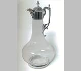Karaffe, Dekanter klassisch H 33 cm, 2 Liter, Jugendstilornament