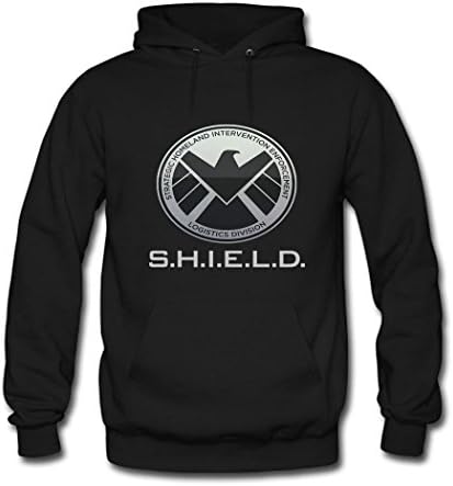 Jeff Phuon Mens Cartoon Agents Of S.H.I.E.L.D Black hoodies Size XL