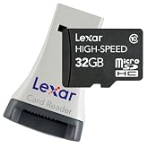 Lexar MicroSDHC 32 GB Class 10 Flash Memory Card with Reader