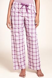 Pure Cotton Checked Pyjama Bottoms