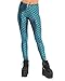 iHeartRaves Mermaid Fish Scale Costume Leggings Tights