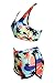 Dearlovers Women Printed Racer Back Sporty Simsuit Short Swimwear