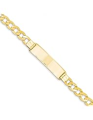 14k Gold Curb ID Bracelet