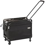 TUTTO 17-Inch Small Office on Wheels for Laptop, Black (4217BCC)