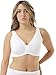 Underworks USA Women's Sleep and Leisure Comfort Bra-Front Open-3-Way Adjustable Hook and Eye