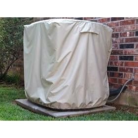 Air Conditioning Cover : 32 x 34 x 30 Khaki: Patio, Lawn &amp; Garden