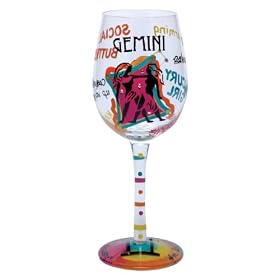 Lolita Wine Glass Gemini Zodiac Sign