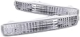 Anzo USA 511009 Honda Accord Chrome Euro w/Amber Reflector Bumper Light Assembly - (Sold in Pairs)