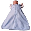 Blue Fleece Sleep Sack Wearable Blanket with Adjustable Shoulder Straps fits Baby age 3-9 mos-by