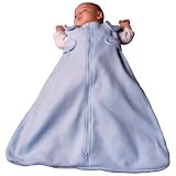 Blue Fleece Sleep Sack Wearable Blanket with... by KinderKozy