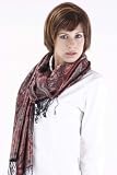 SUPREME SILK JAMAVAR PAISLEY FLOWERS PATTERNS LONG SCARF / STOLE / WRAP 22x78 FREE SHIPPING