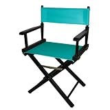 Teal Black Frame Director's Chair