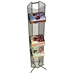 Black 65-DVD Onyx Wire DVD Rack