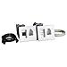 Datacomm 50-3323-WH-KIT Flat Panel TV Cable Organizer Kit with Power Solution - White