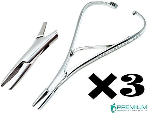 3× Superior Dental Mathieu TC Needle Holder 14cm Forceps Plier Grip Surgical Instruments