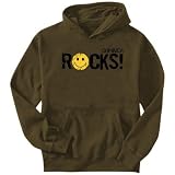 Sweatshirt Brown  Dominica Rocks ! - Smile  Country