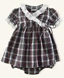 Ralph Lauren Baby Girl Holiday Tartan Dress