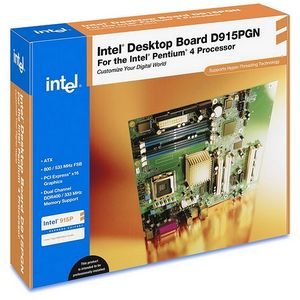 Intel Desktop Board D915PGN - Motherboard - ATX - i915P - LGA775 Socket - UDMA100, SATA-150 - HD Audio