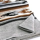 Alpaca wool blanket, 'Stylized Cranes'