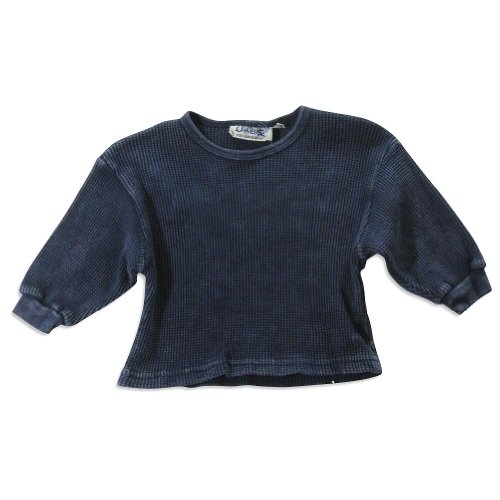 Whatever Kids Wanna Wear - Infant Boys Long Sleeve Thermal Top, Navy (Size 6Months)