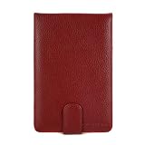 CaseCrown Hard Leather Cover Case for Amazon Kindle 3 (Latest Generation) - Red