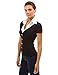 PattyBoutik Women's 2-in-1 Pleated White Shirt Blouse