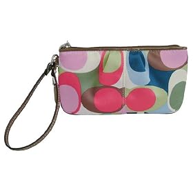 Coach Soho Pleated Scarf Print Wristlet 42830