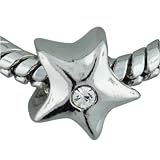 Pugster Austrian Crystal Star European Beads Bracelet