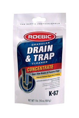 ROEBIC GRANULAR BACTERIAL DRAIN AND TRAP CLEANER CONCENTRATE - K-67BAG-12 (Pack of 12)