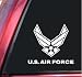 U.S. Air Force Vinyl Decal Sticker - White