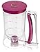 Pancake Batter Dispenser - Kitchen Must Have Tool for Perfect Pancakes, Cupcake, Waffle, Muffin Mix, Cake & Crepe - Easy Pour Baking Supplies for Griddle - Pancake Maker with Measuring Label (Purple)