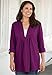 Women's Plus Size Layered-Look Box-Stitched Tunic