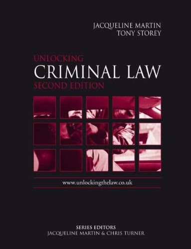unlocking criminal law second edition unlocking the law
