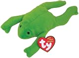 Lil Legs (Small Frog) Ty Bow Wow Beanie Dog Toy