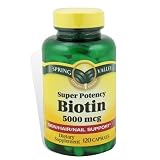 Spring Valley - Biotin 5000 mcg, Super Potency, 120 Ct