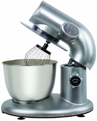 American Era 650W Stand Mixer with 6-QT Stainless Steel Bowl (Silver)