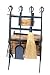 Black Log & Kindling Rack W/ Firetools