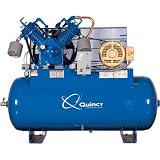 - Quincy QP Pressure Lubricated Reciprocating Compressor - 15 HP, 460 Volt, 3 Phase, 120 Gallon Horizontal, Model# 3153DS12HCA46