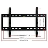VideoSecu Flat Panel Screen Display Bracket Wall Arm Mount Fits Extra Large Plasma LCD TV LG 42' 42LB5D 47' 47LC7DF VESA 800X400 MF801B 1QK